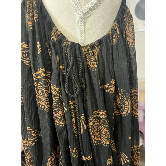 Free People Haveli Maxi Top Black Size Small - Picture 4 of 8